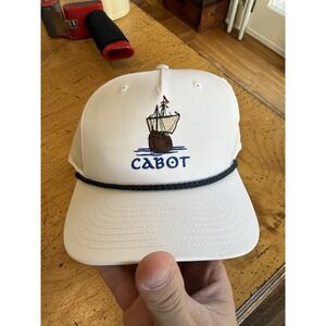 NEW RICHARDSON Polyester Rope Golf Cap Hat CABOT CAPE BRETON White